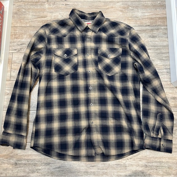 Wrangler Men’s Long Sleeve Flannel Size Large - Picture 5 of 7